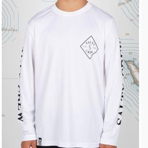 Salty Crew Mens Tippet white long sleeved sleeved sunshirt